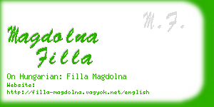 magdolna filla business card